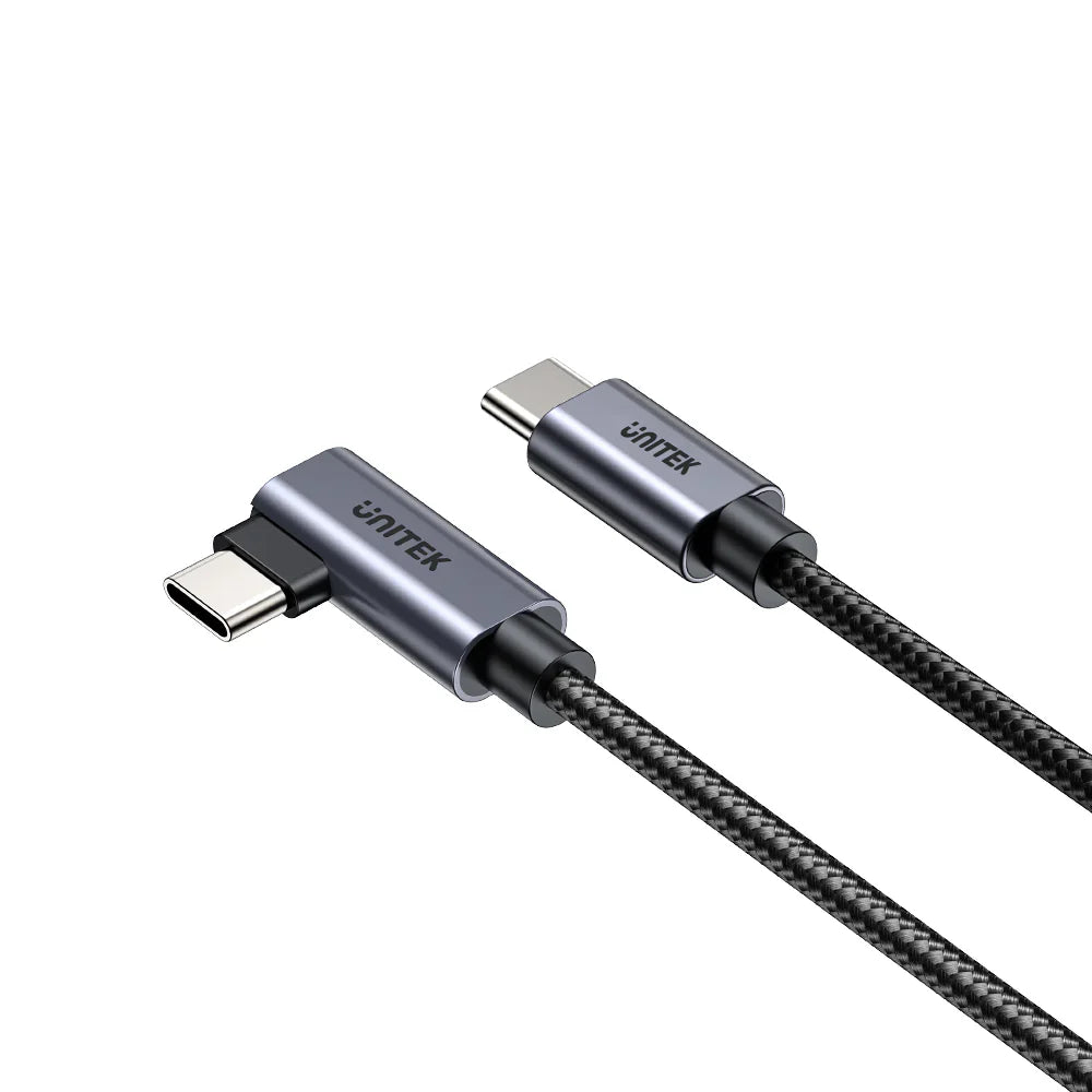 UNITEK C14123BK 100W 90° USB-C to USB-C Charging Cable