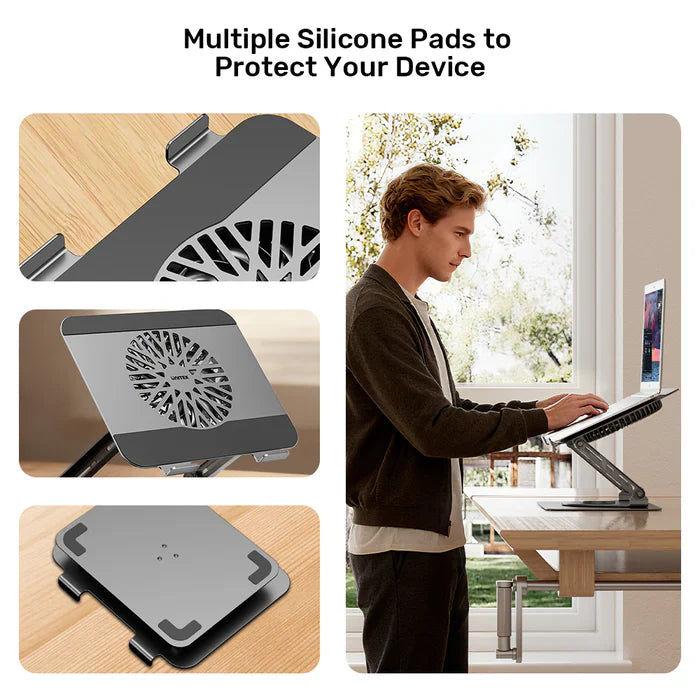 UNITEK Adjustable Laptop Stand with Detachable Cooling Fan
