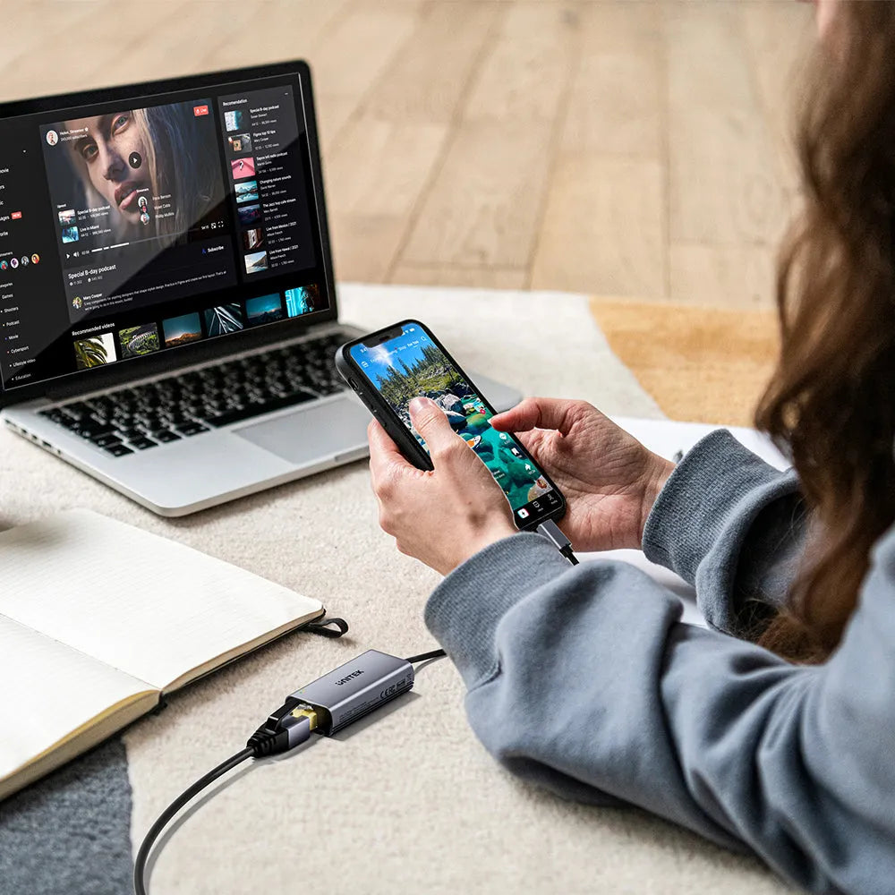 UNITEK U1343AGY01 USB-C to 5Gbps Ethernet Adapter