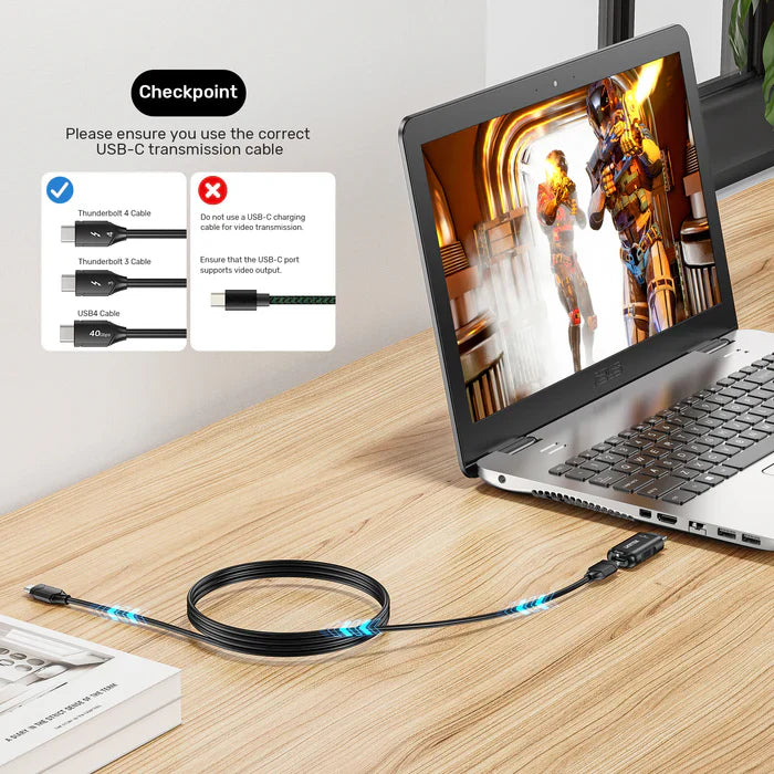 UNITEK V1187BBK01 HDMI to USB-C 4K@60Hz Video Adapter