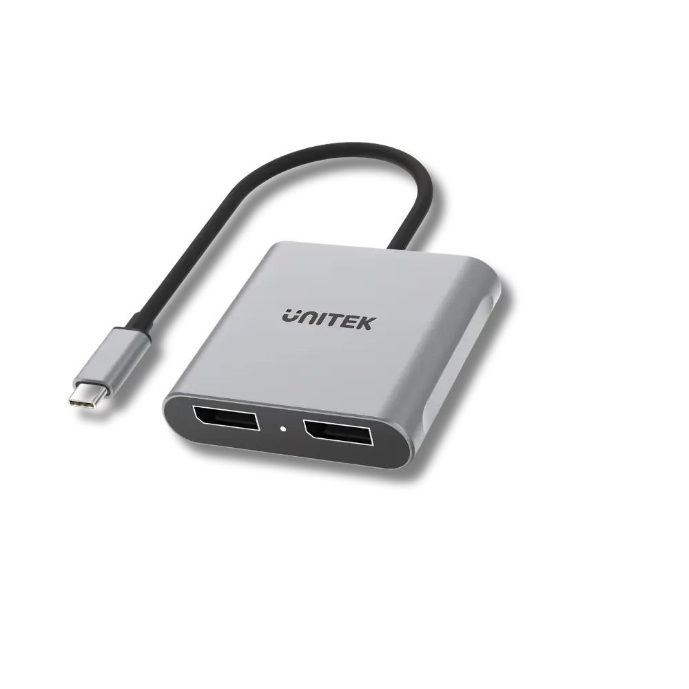UNITEK V1404A USB-C to Dual DisplayPort Adapter Support MST