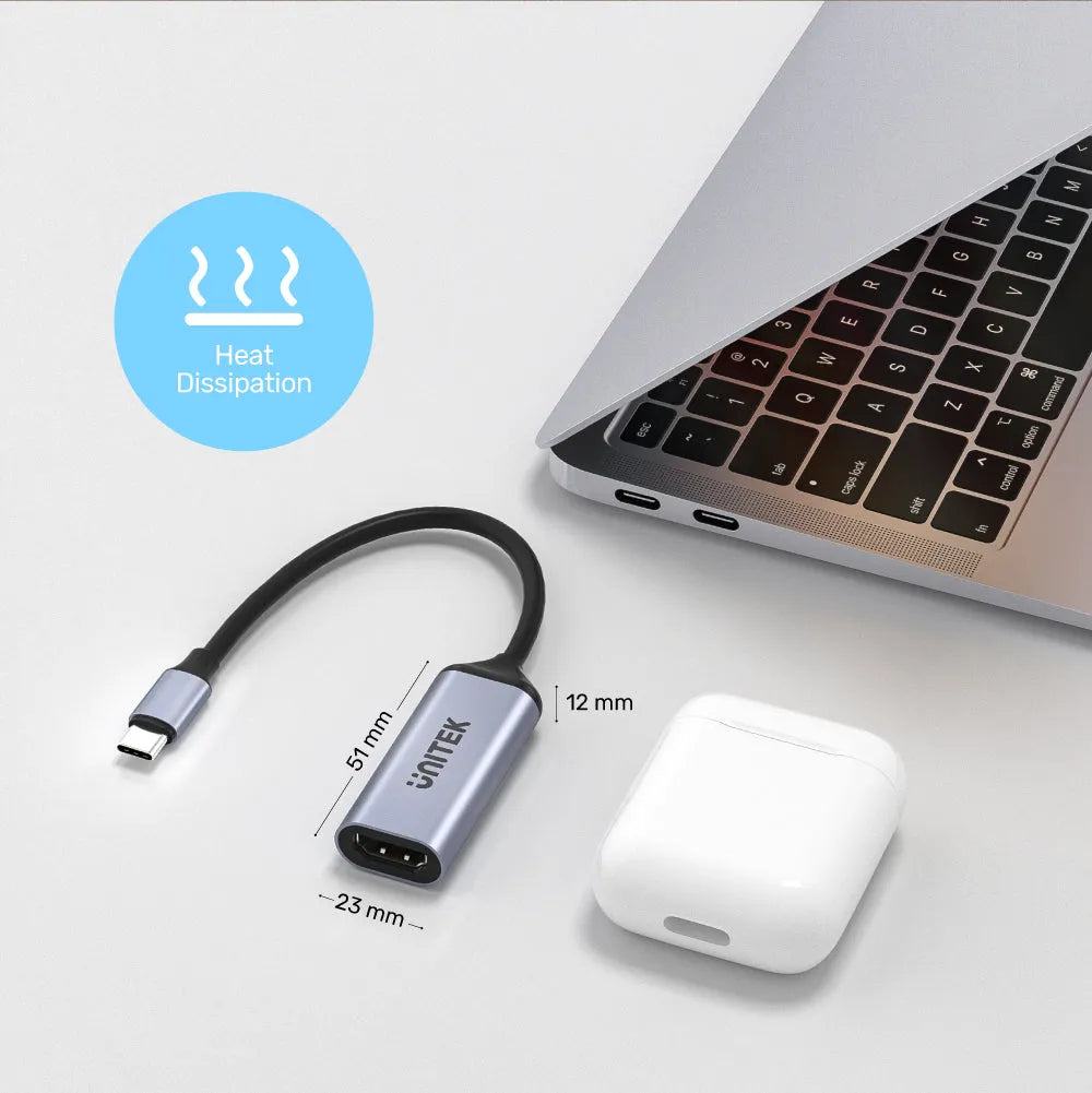 UNITEK V1416B 8K USB-C to HDMI 2.1 Adapter With HDCP2.3