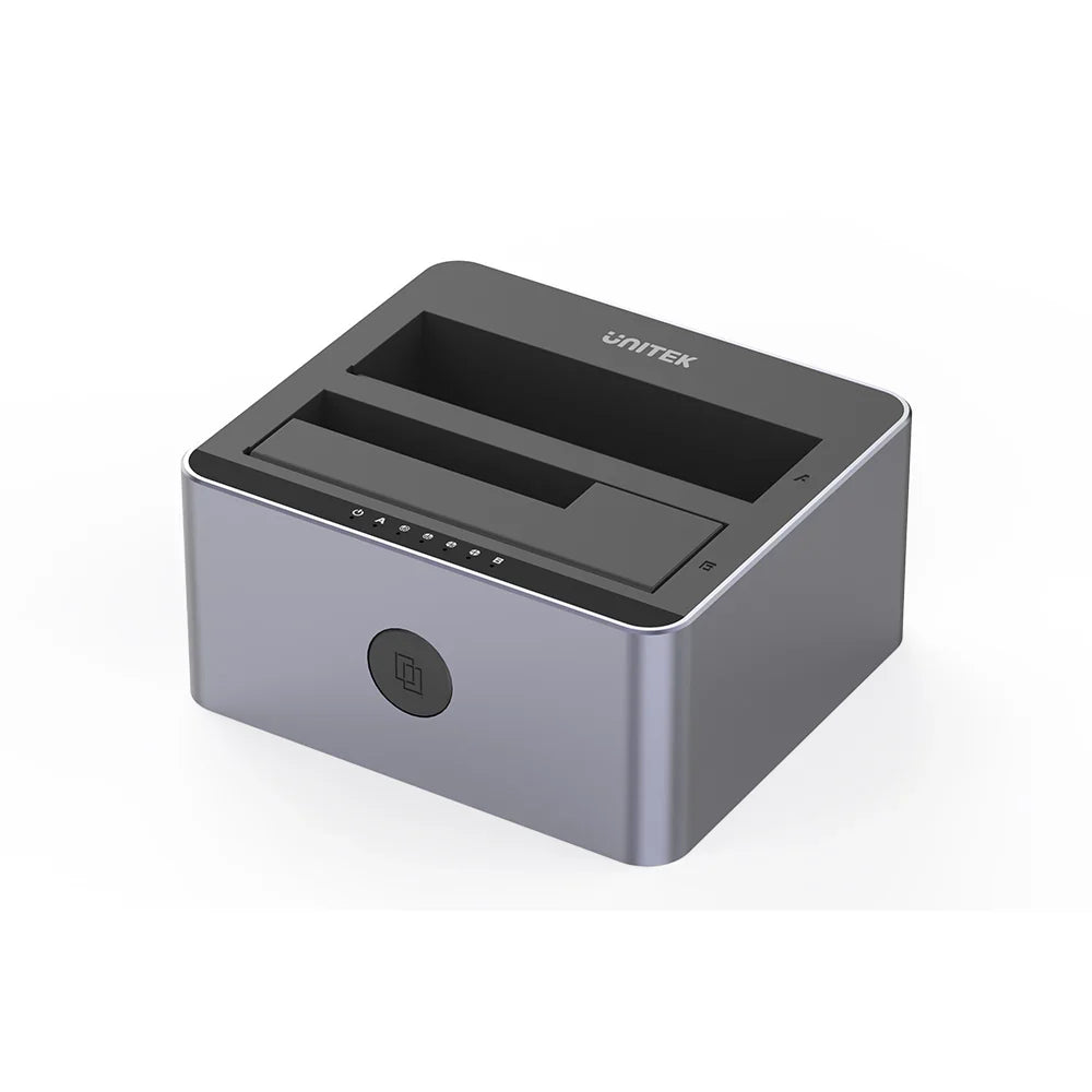 UNITEK Y-3026GY 5Gbps Dual-Bay SATA HDD/SSD Docking Station with Offline Clone