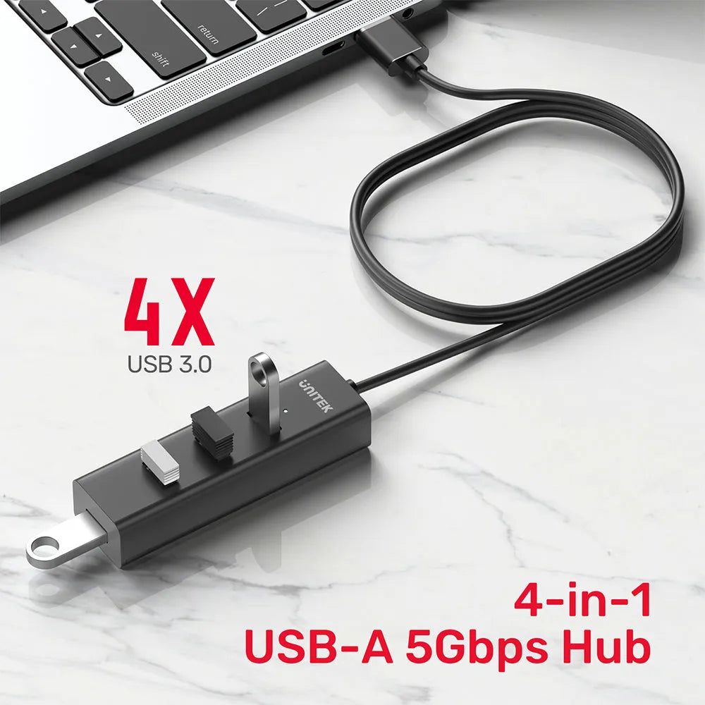 UNITEK Y-3089V01 4-in-1 USB-A 5Gbps Hub