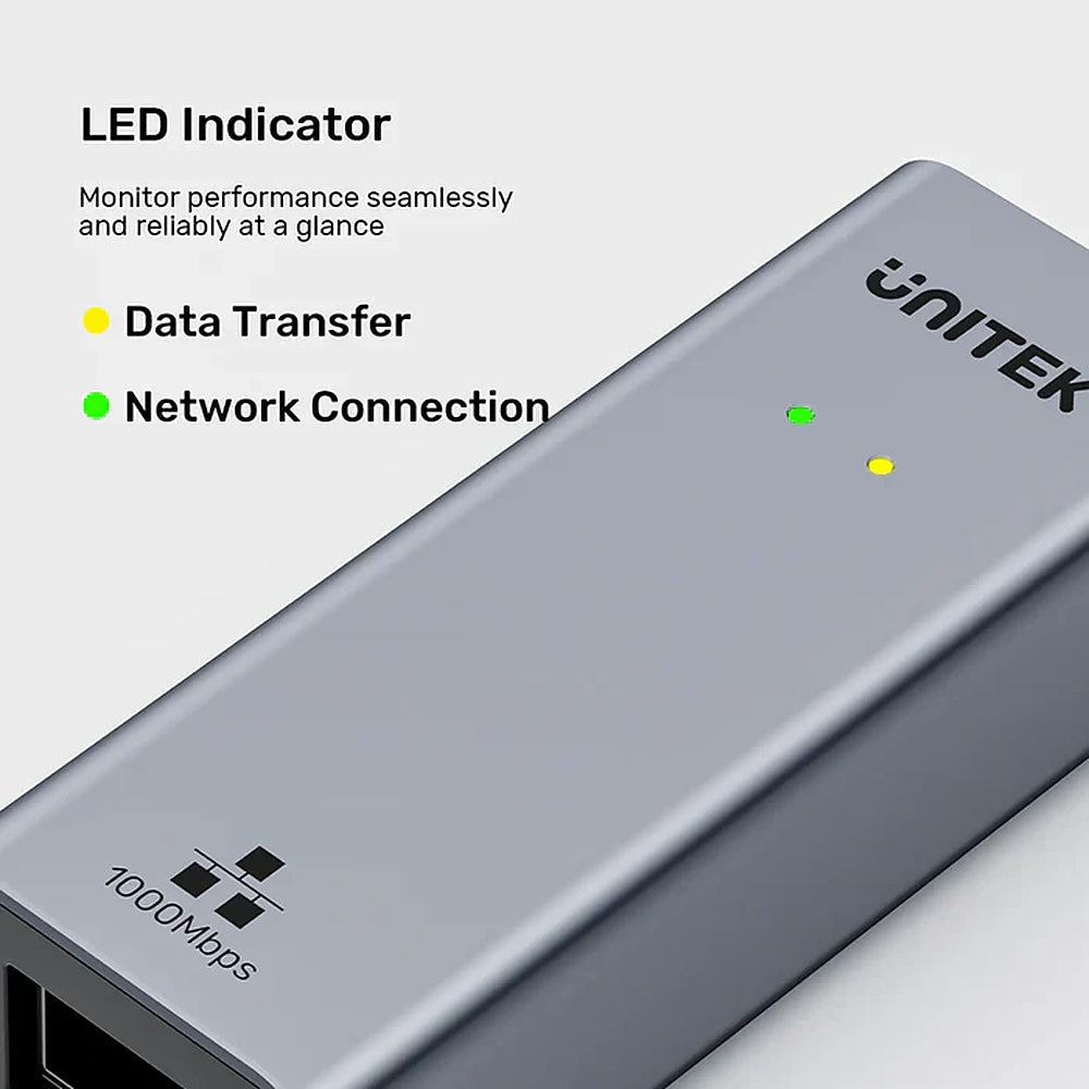 UNITEK Y-3465GY01 USB-C to Gigabit Ethernet Adapter