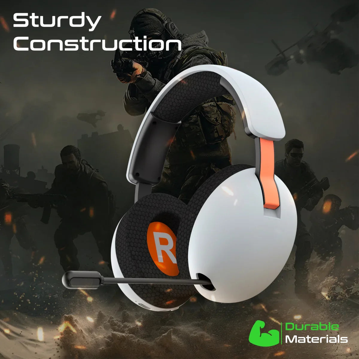 Vertux BB-8 Tri-Mode Wireless Gaming Headset with Retractable Microphone